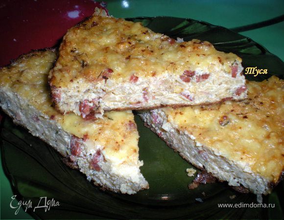 Сырная запеканка с капустой