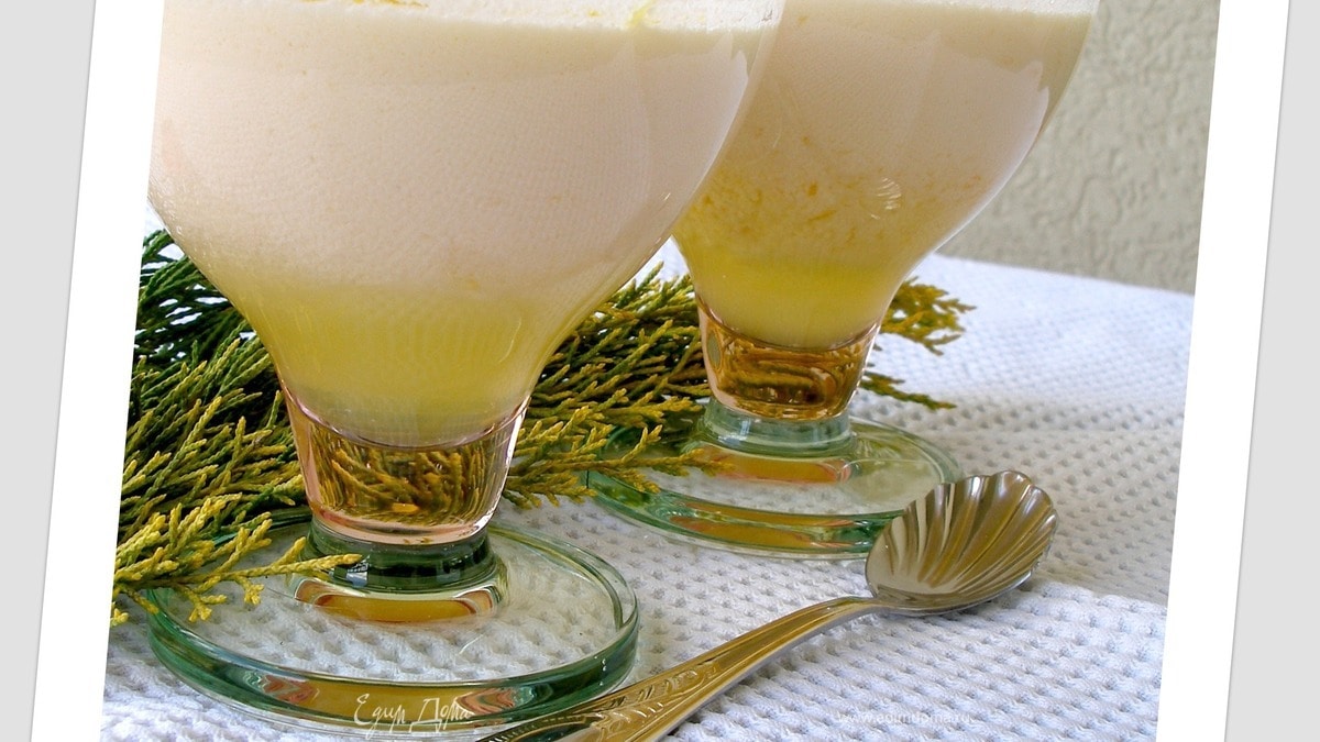 Трехслойный лимонный десерт