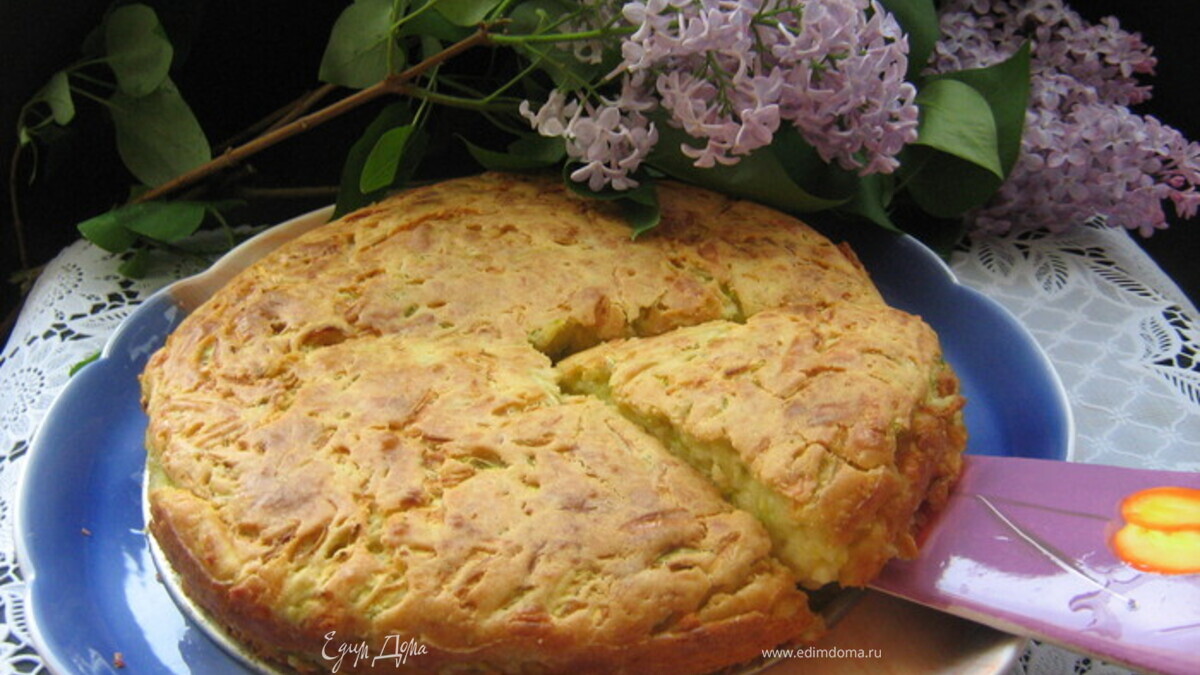 Сырно-кабачковый пирог