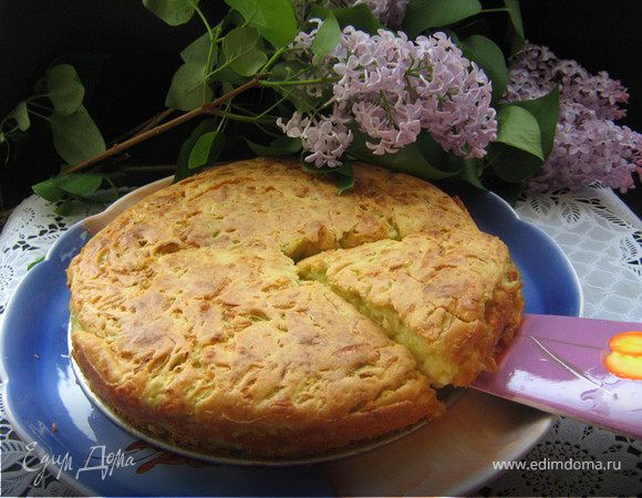 Сырно-кабачковый пирог