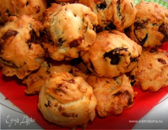 Кексики с шоколадом и черносливом Кексики с шоколадом и черносливом
