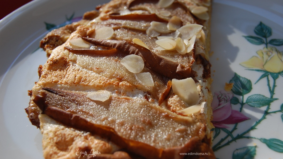 Безумие №3 " Пирог с миндальным безе и грушами"