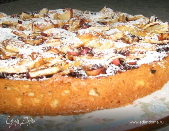 Пирог с вяленными яблоками и джемом Пирог с вяленными яблоками и джемом