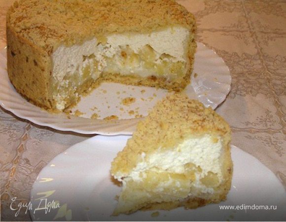 Творожный торт с ананасами Творожный торт с ананасами