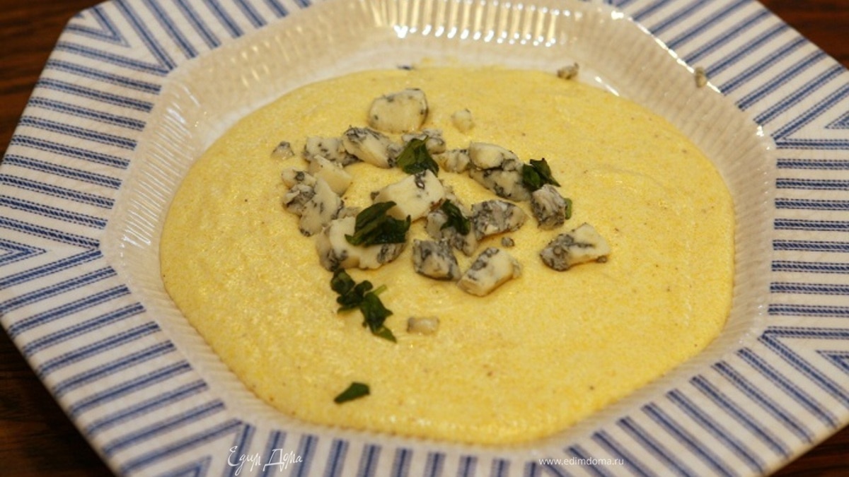 Полента с горгонзолой