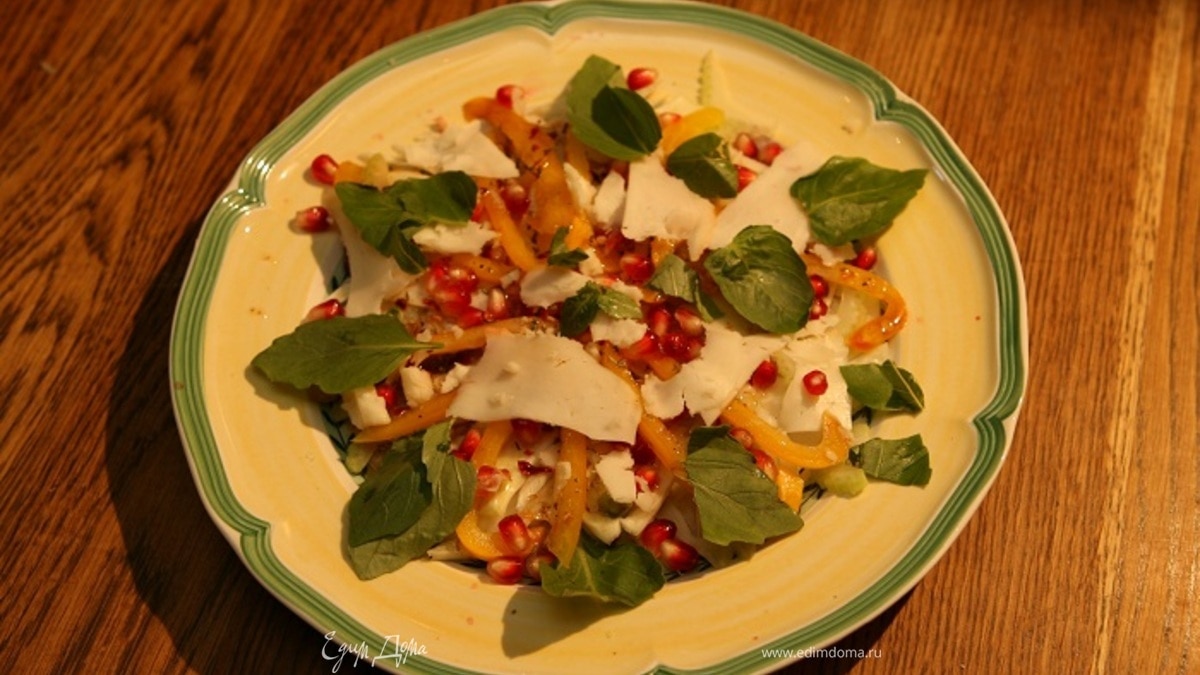 Салат из фенхеля и граната