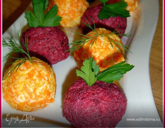 Закусочный вариант селедки под шубой Закусочный вариант селедки под шубой