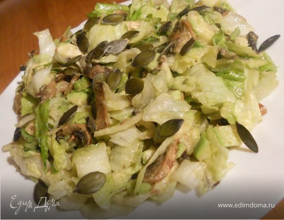 Салат "авокадо &amp; шампиньоны"