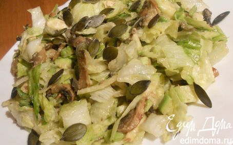 Рецепт Салат "авокадо &amp; шампиньоны"