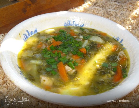 Зеленые щи «Дачные».