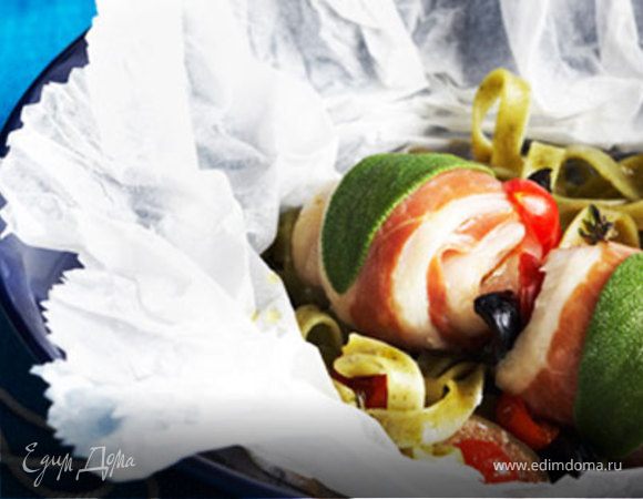 Судак на пару по-средиземноморски Судак на пару по-средиземноморски