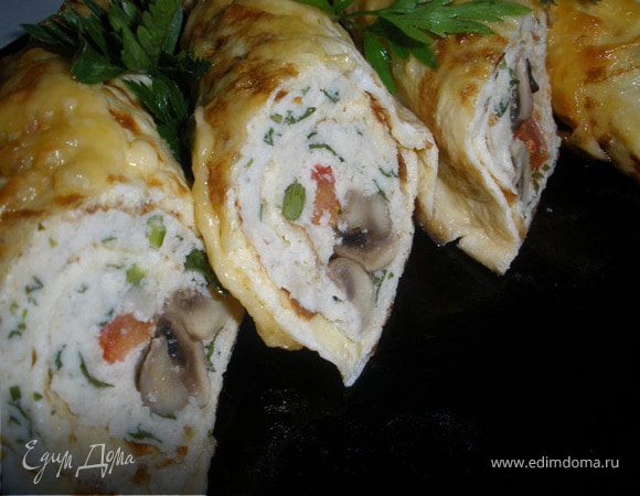 Бризольки с курицей и грибами