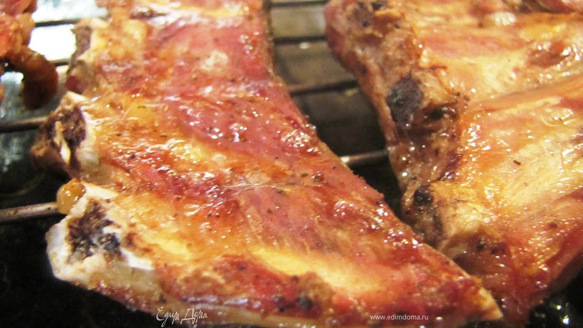 Маринованные ребрышки - гриль.