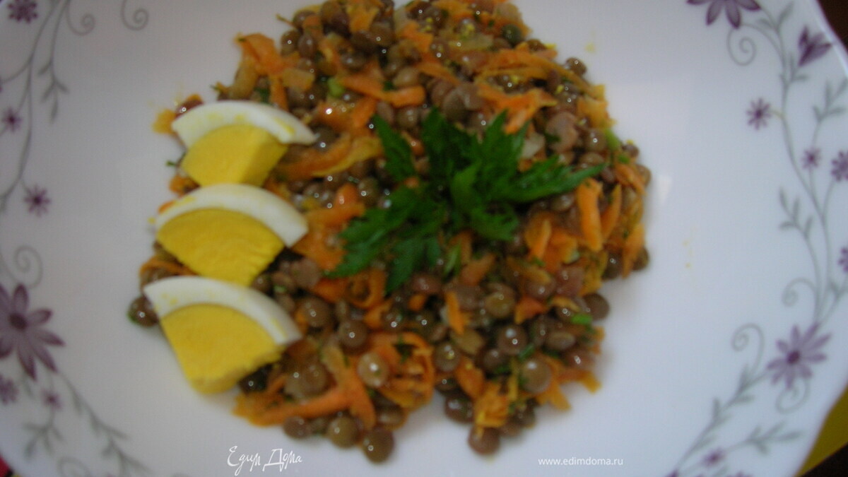 Чечевица с приправами