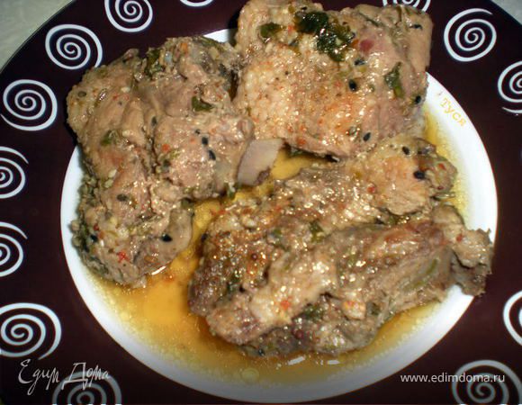 Мясо запеченое в фольге