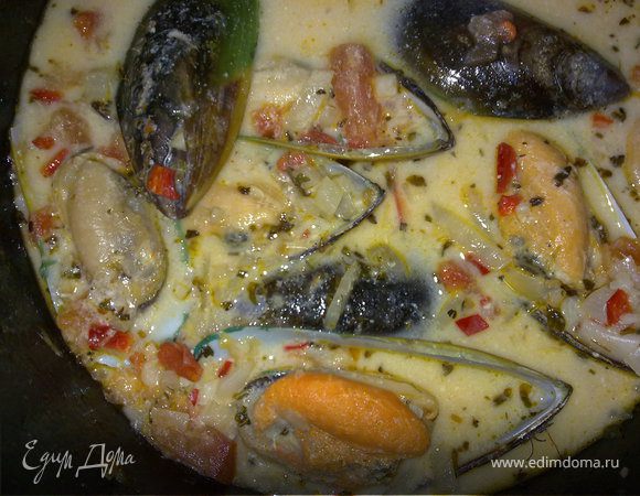 Мидии в казанке