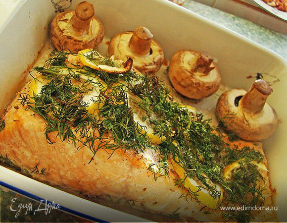 Запеченная семга 