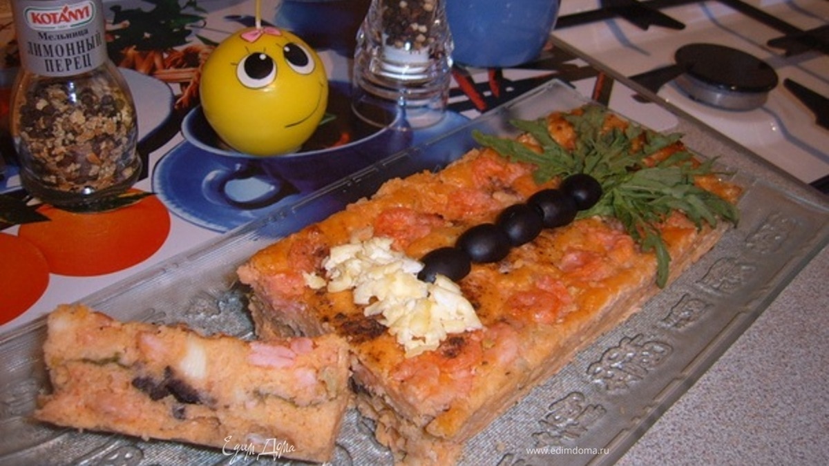 Творожно-сырный кексик с креветками «Мечты о море»