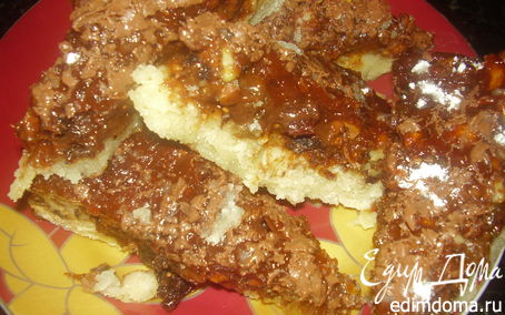 Рецепт Ореховый пирог с абрикосовой глазурью