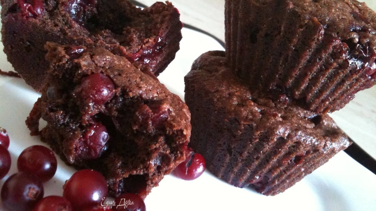 Брауни с клюквой