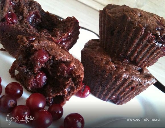 Брауни с клюквой
