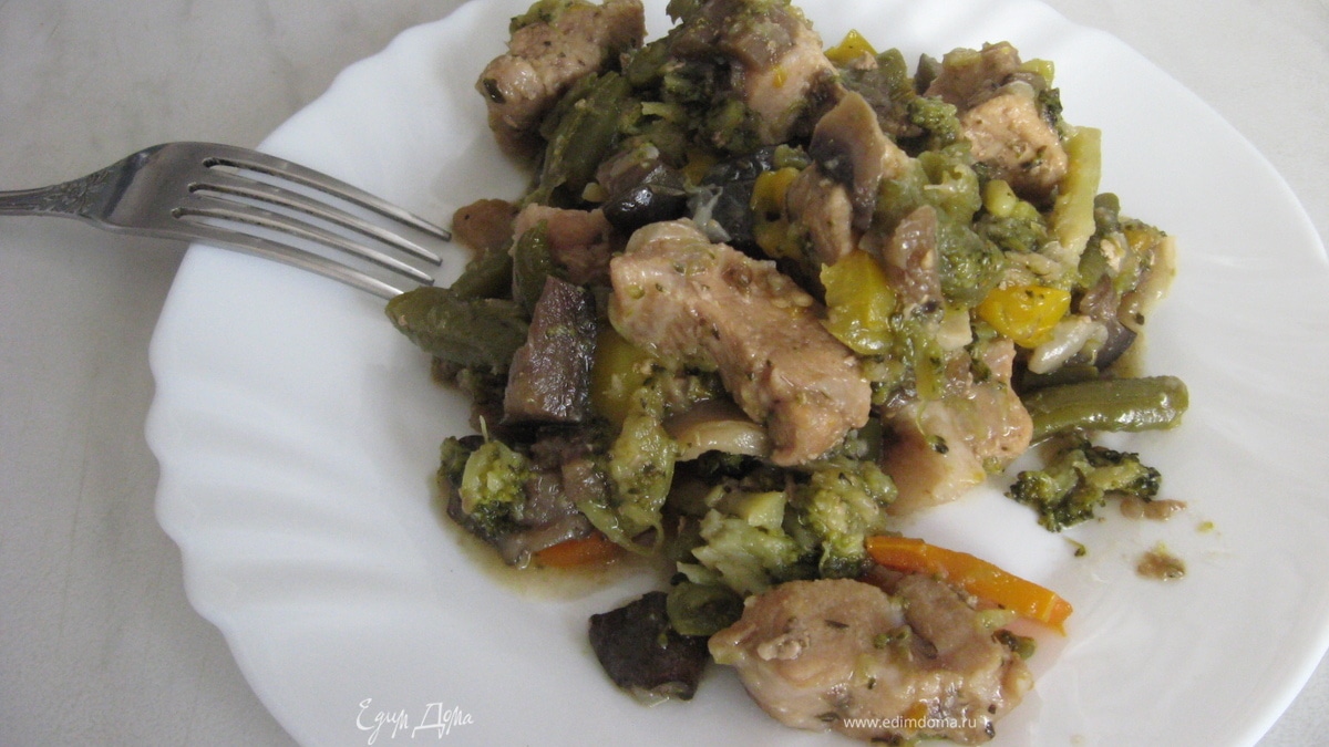 Свининка с овощами