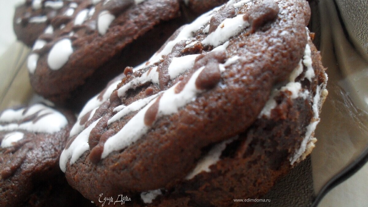 Пирожные "Черно-белое искушение"