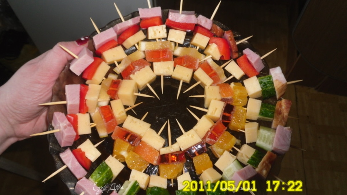 Канапе "Радуга вкуса"