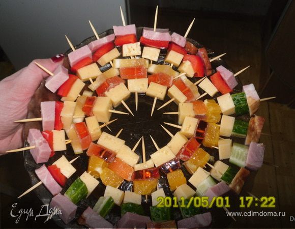 Канапе "Радуга вкуса"