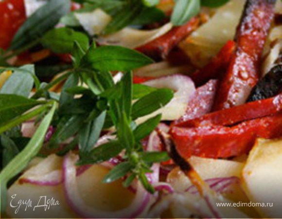 Запеканка из картофеля с чоризо