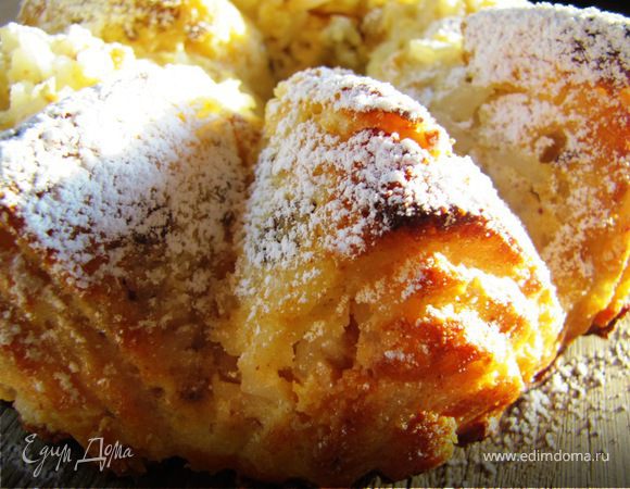 Творожная запеканка с рисом и цукатами