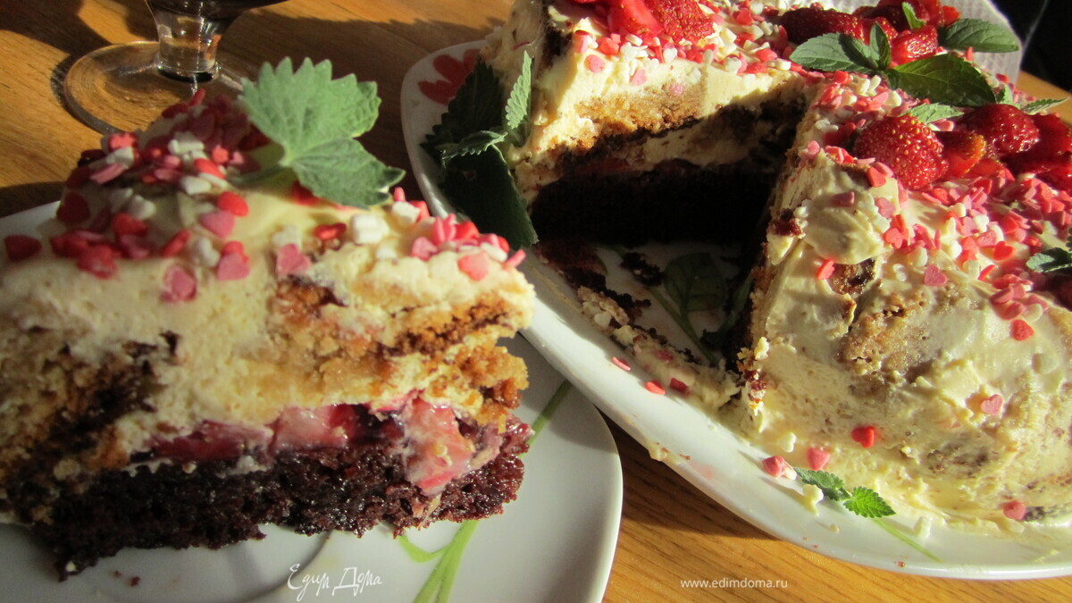 Торт "Два бисквита"