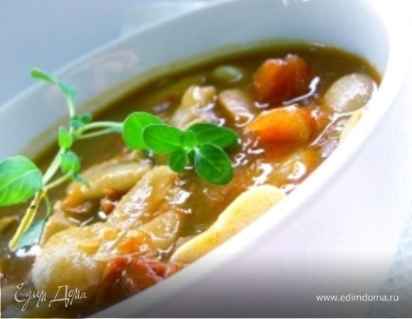 Суп с перловкой и фасолью