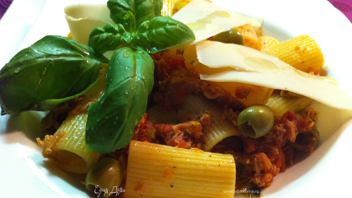 отличная паста с тунцом