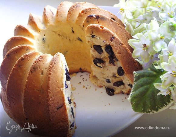 Кекс ванильный с изюмом. Кекс ванильный с изюмом.