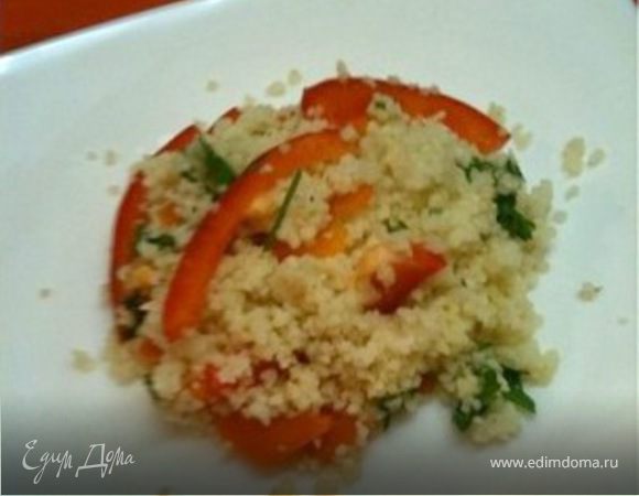 Кускус с овощами и шпинатом