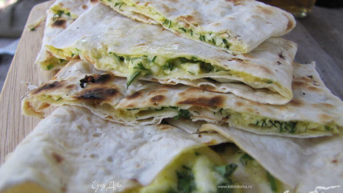 Лаваш а-ля хачапури гриль