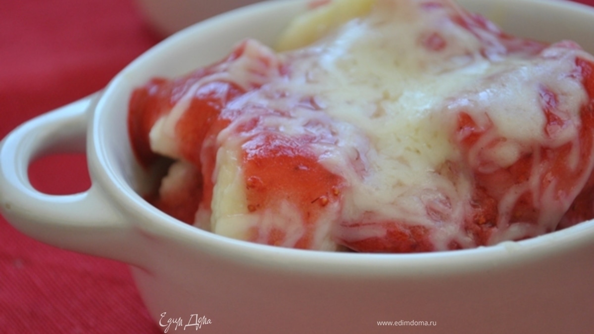 Ньокки с клубникой и сыром