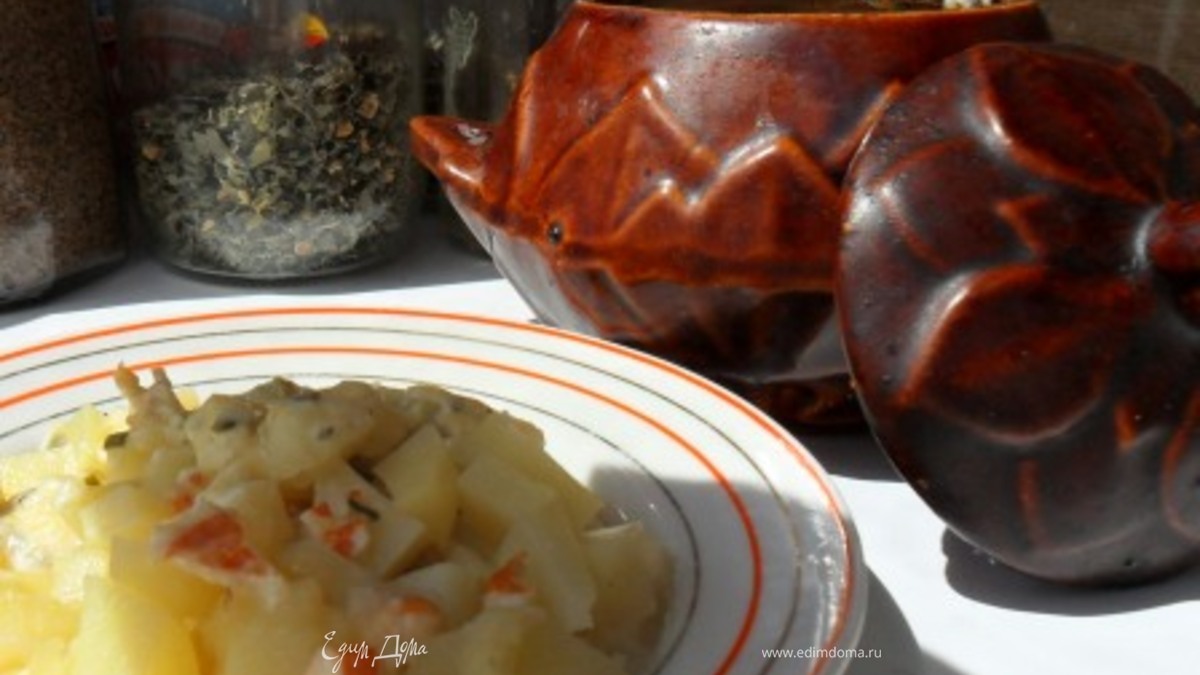 Картофель с раками