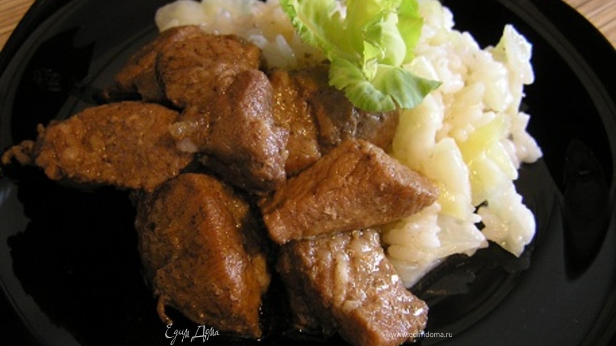 Пряная свинина с соусом терияки