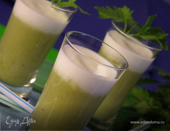 "Летняя Стопочка". Суп-пюре из цукини с мятой