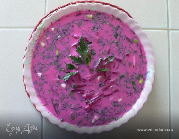 Холодный литовский борщ Холодный литовский борщ