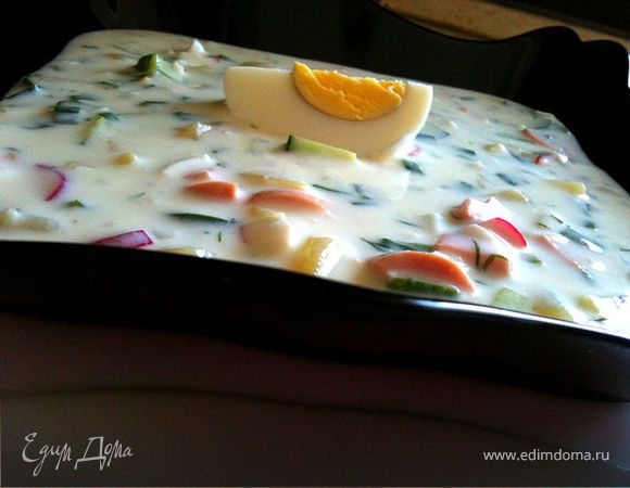 Летняя кефирная окрошка для крошки! Летняя кефирная окрошка для крошки!