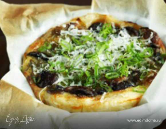 Пышный грибной пирог