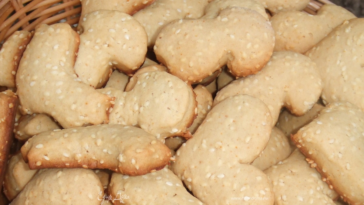 Медово-кунжутное печенье