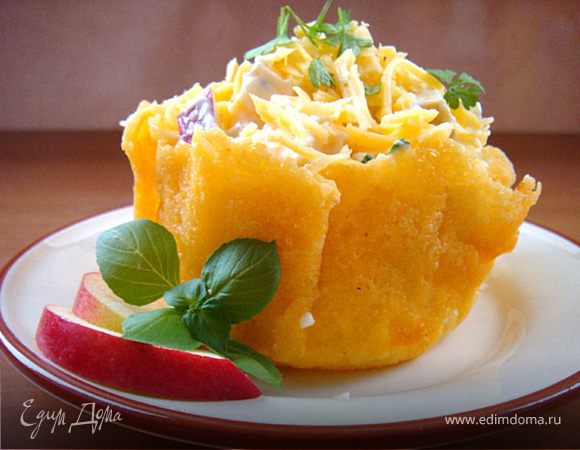 Салат "Сырная корзиночка"