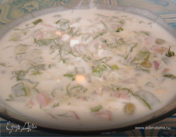 ((Мамина окрошка с языком))