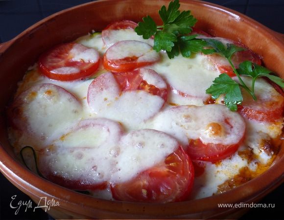 Мясная запеканка с овощами