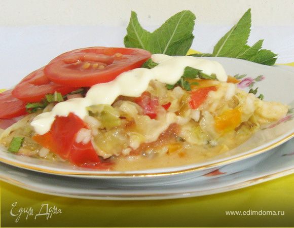 Овощи с сыром