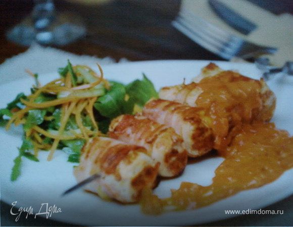 Куриные рулеты с сыром. Куриные рулеты с сыром.